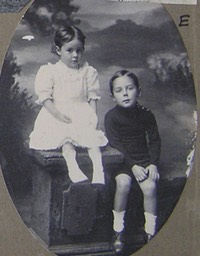 Gwenda and Owen aged 3 to 5