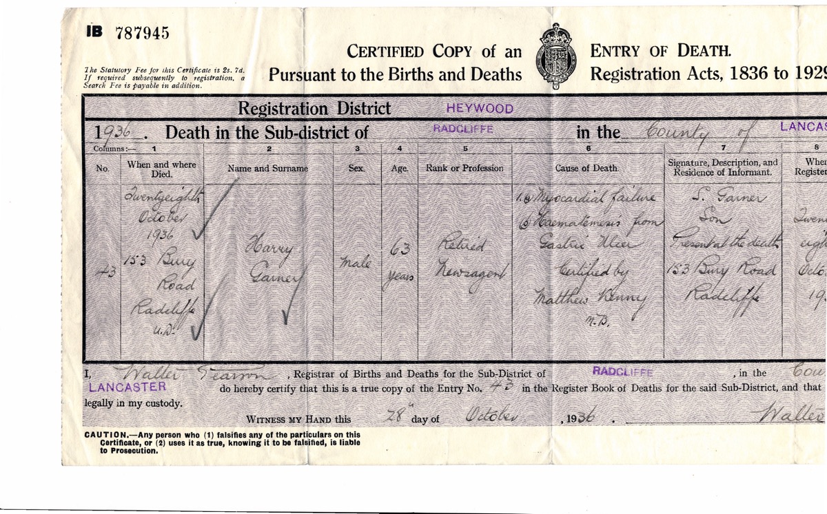 Harry Garner's death ctfct 1936_0001