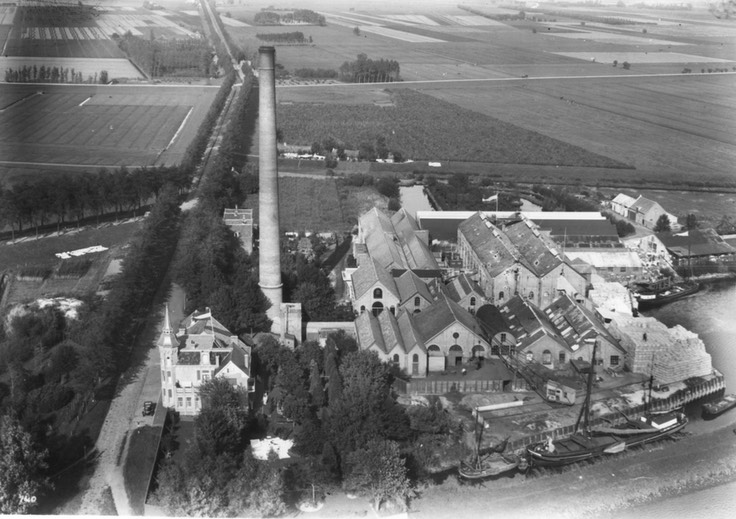Kaisersveer Papierfabriek aerial view