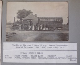 Wallis & Stevens 1901 steam locomotive.